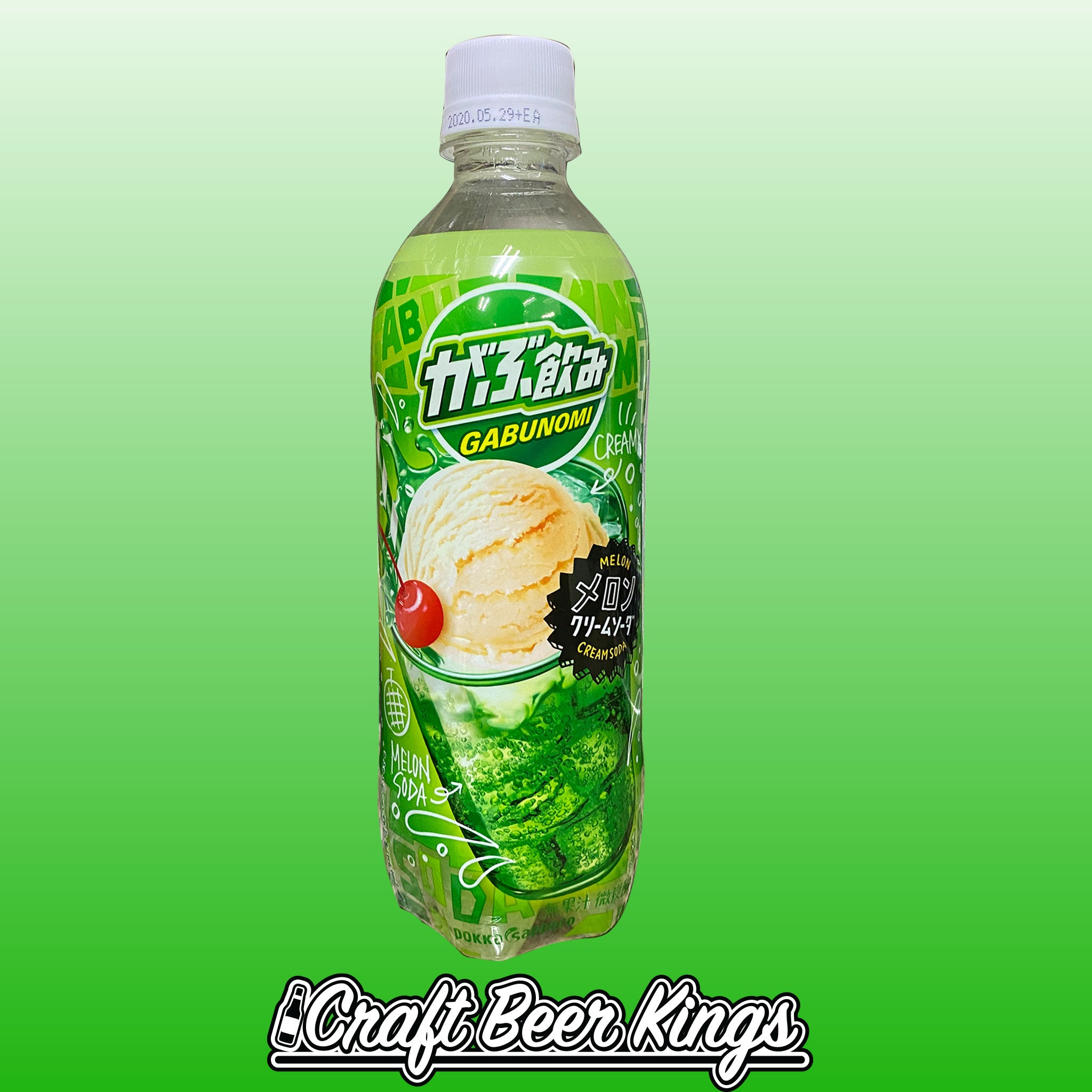Melon Cream Soda Pokka Sapporo Gabunomi Japan CBK