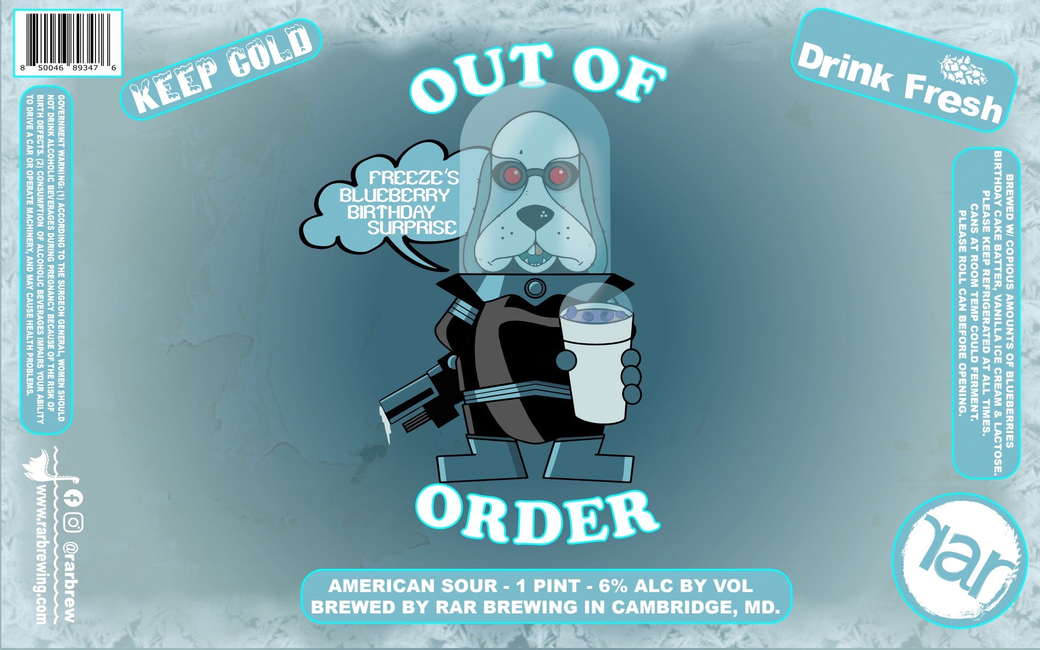 Rar Brewing Mr Freeze