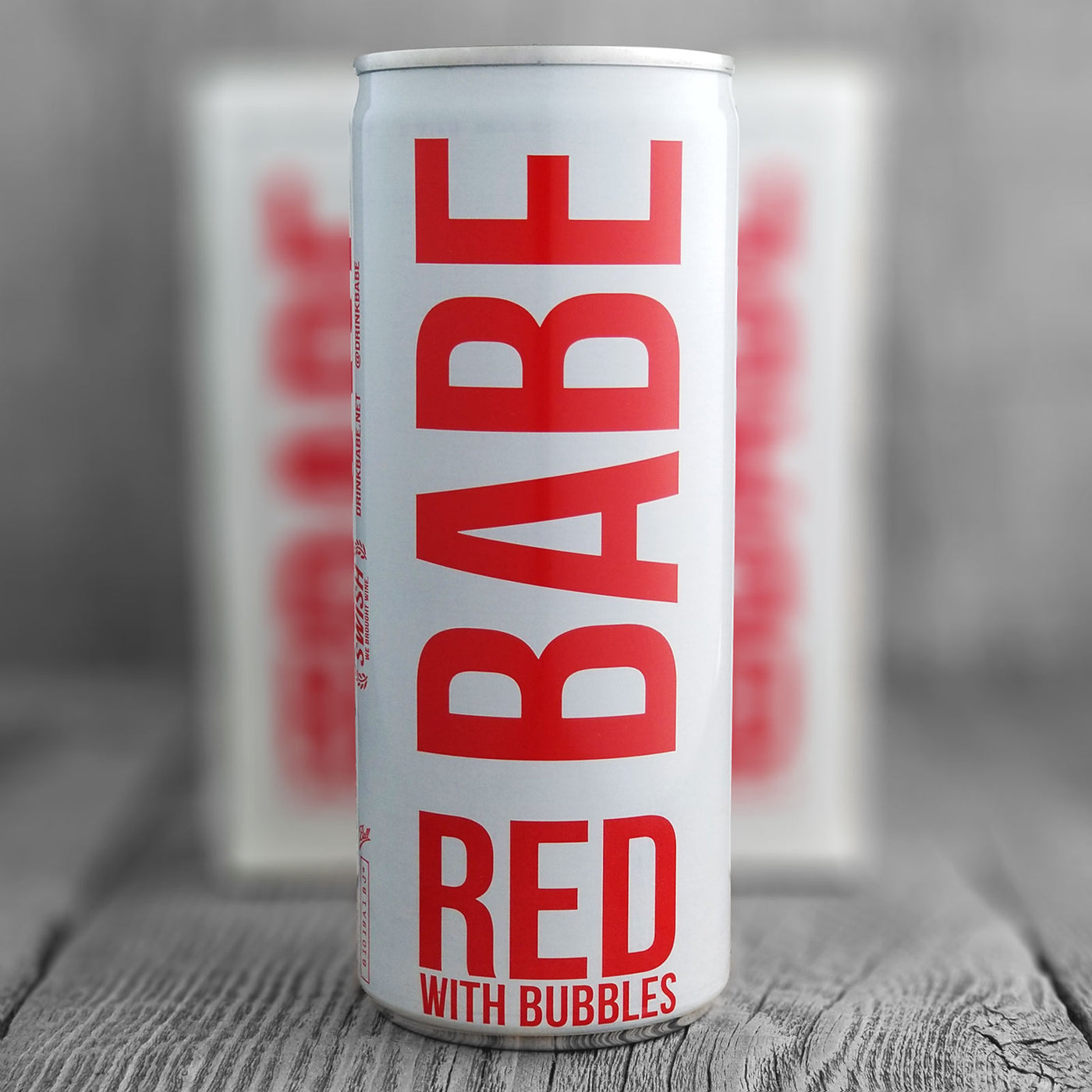 Babe Red With Bubbles