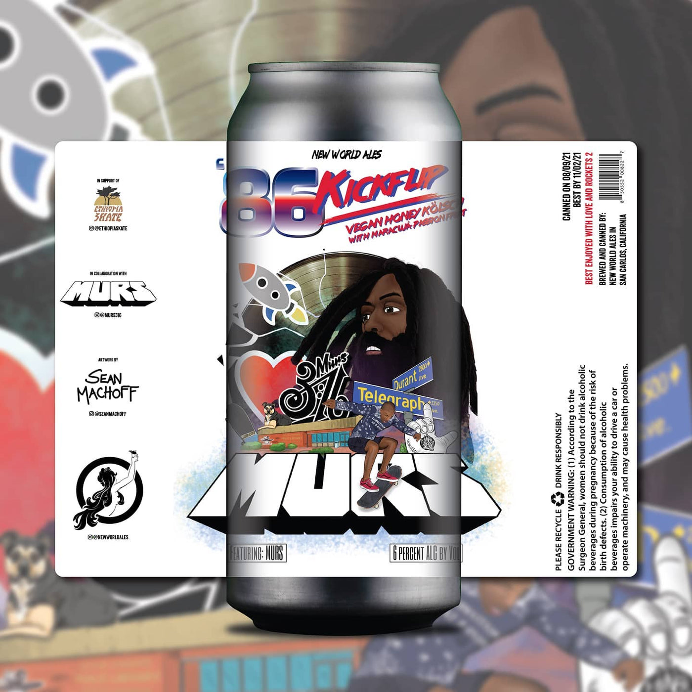 New World Ales x Murs '86 Kickflip