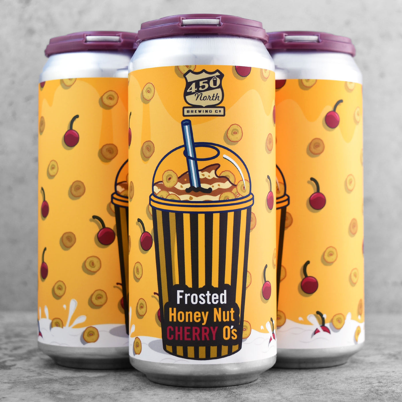 450 North Frosted Honey Nut Cherry O's Slushy XXL