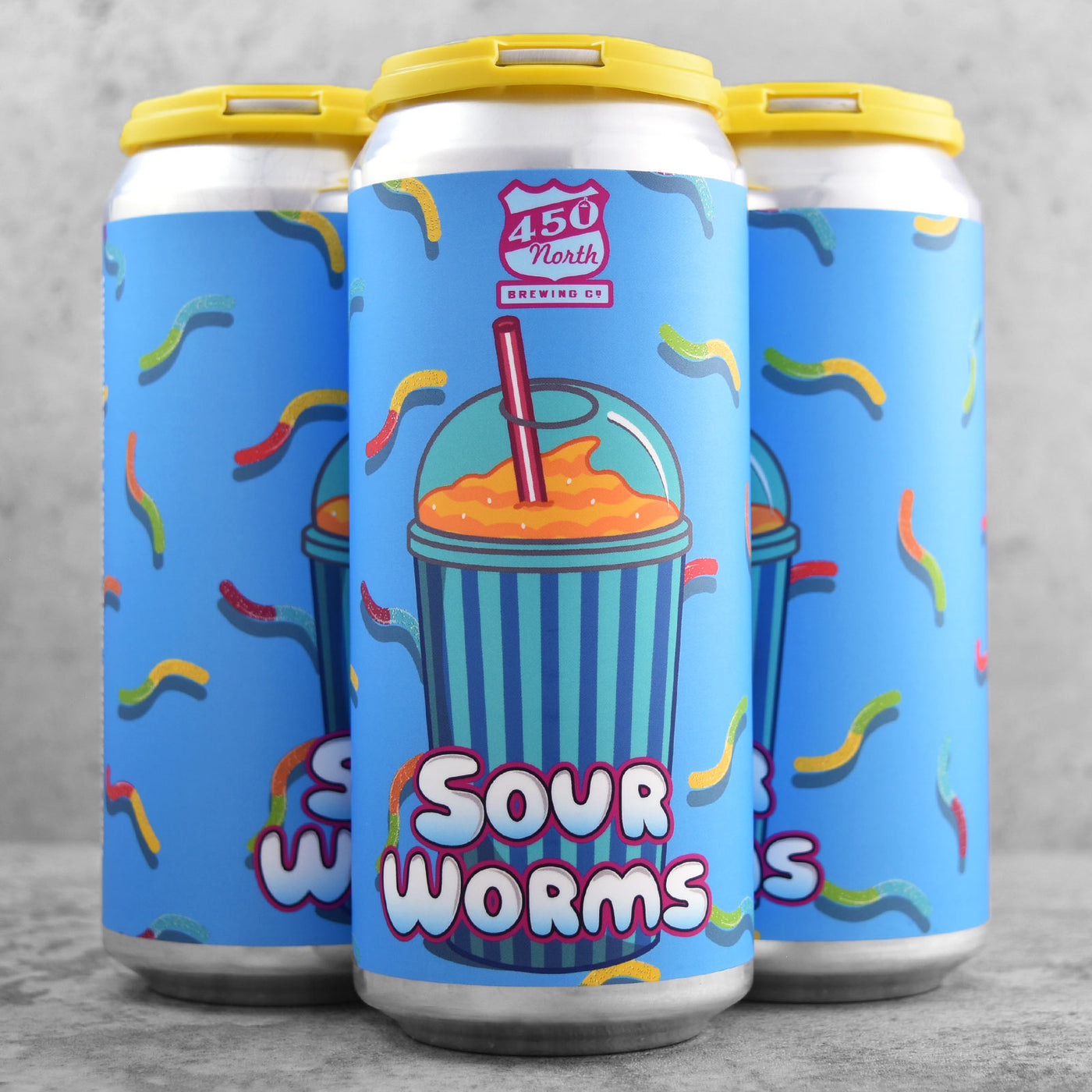 450 North Sour Worms Slushy XL