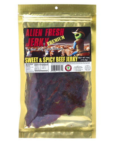 Alien Fresh Jerky - Sweet and Spicy Beef Jerky