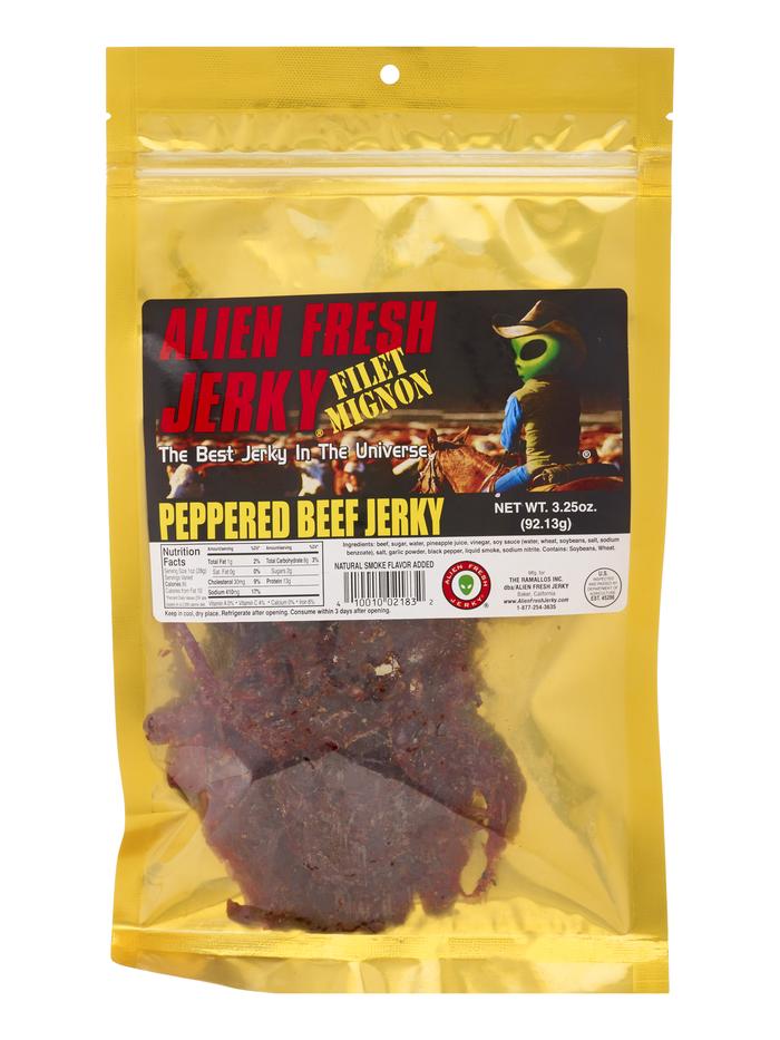 Alien Fresh Jerky - Peppered Beef Jerky