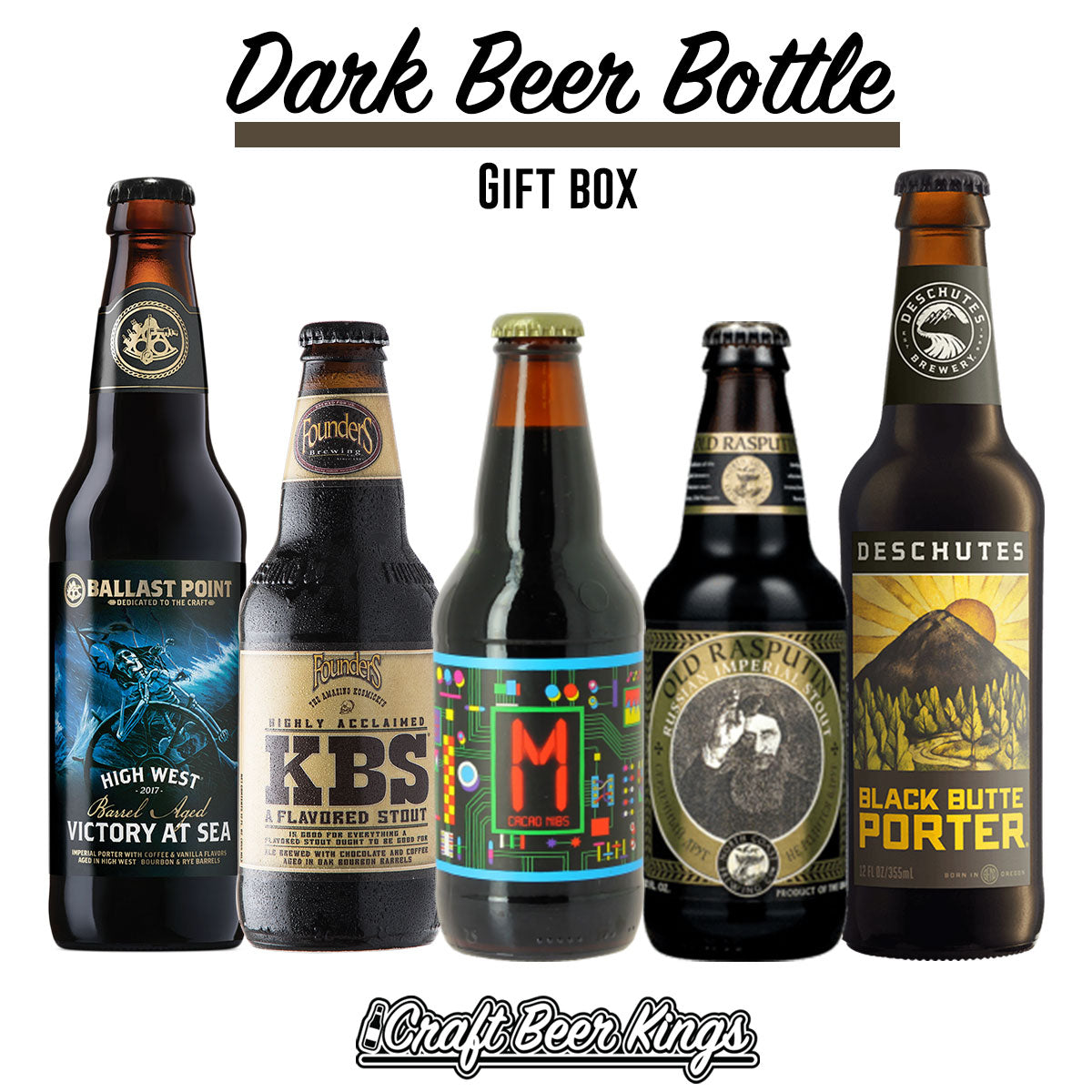 Dark Beers Bottle Gift Box - Shipping Included!