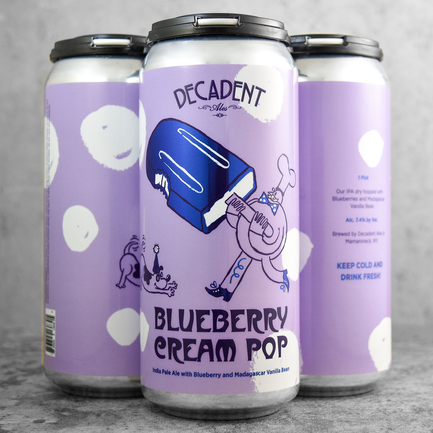Decadent Blueberry Cream Pop
