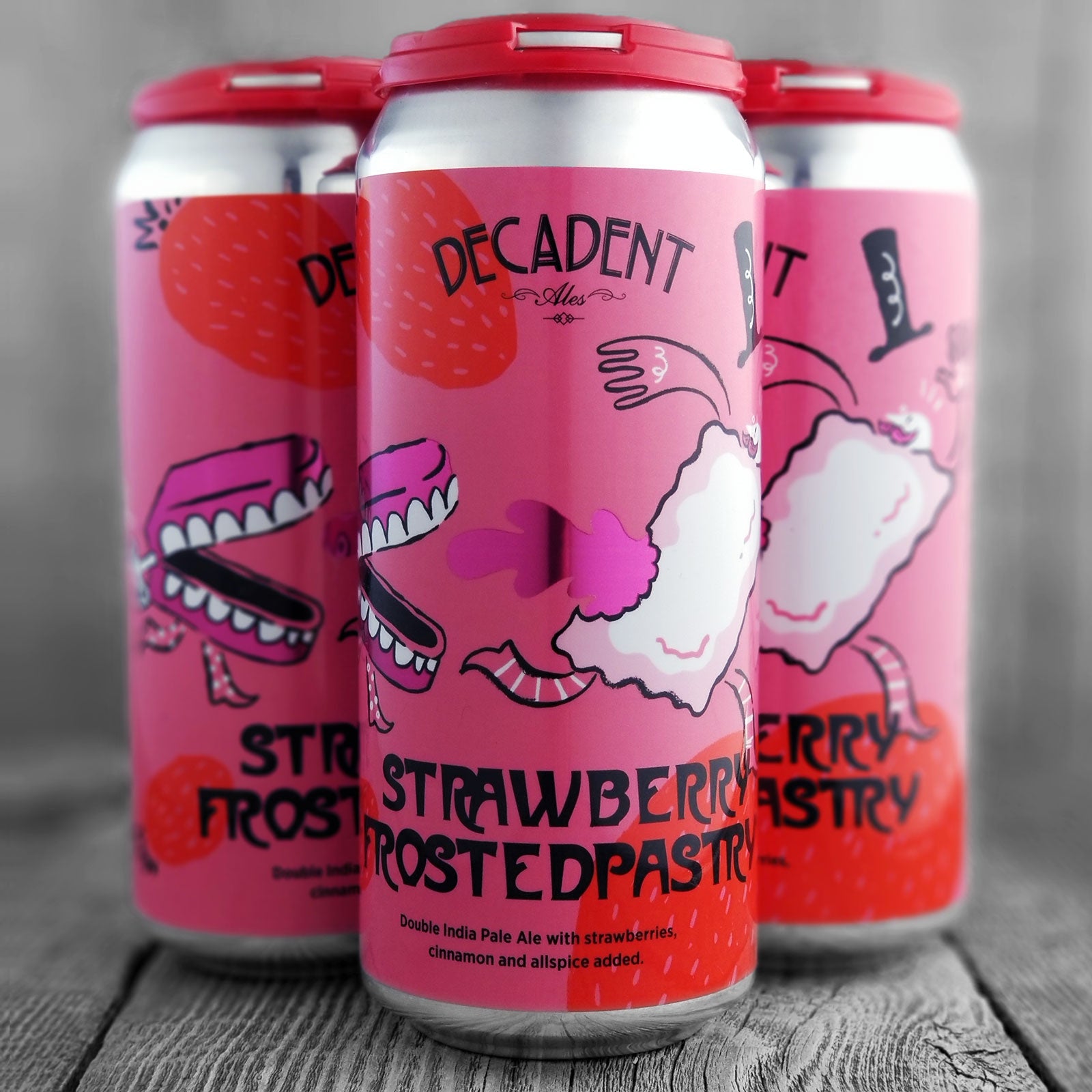 Decadent Strawberry Frosted Pastry