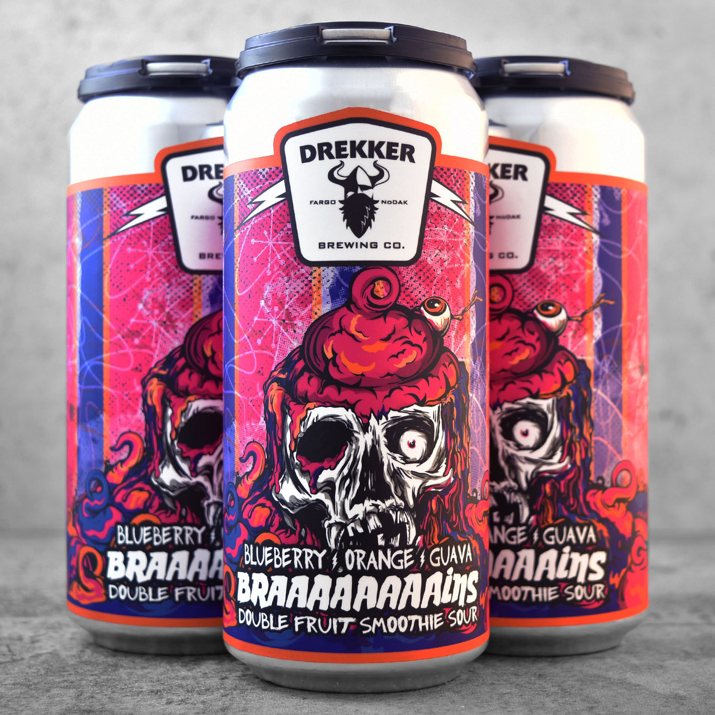 Drekker Braaaaaaaains Blueberry, Orange, Guava