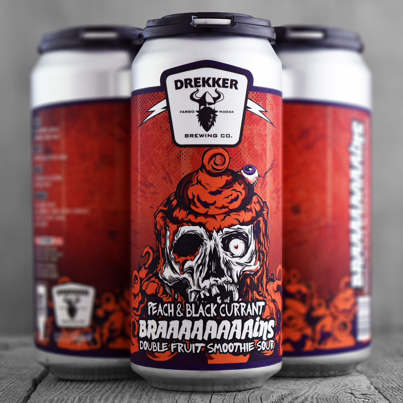 Drekker Braaaaaaaains - Peach & Black Currant *Limit 1*