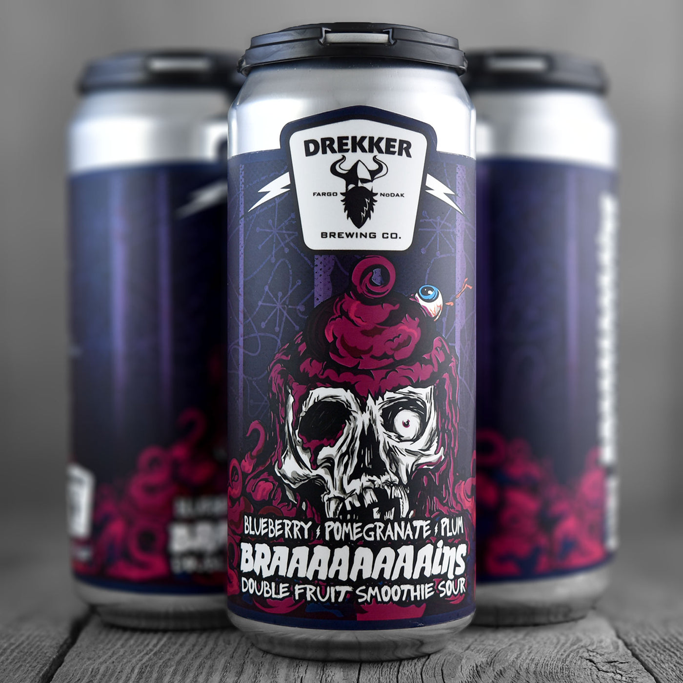 Drekker Braaaaaaaains - Blueberry, Pomegranate, Plum *Limit 2*