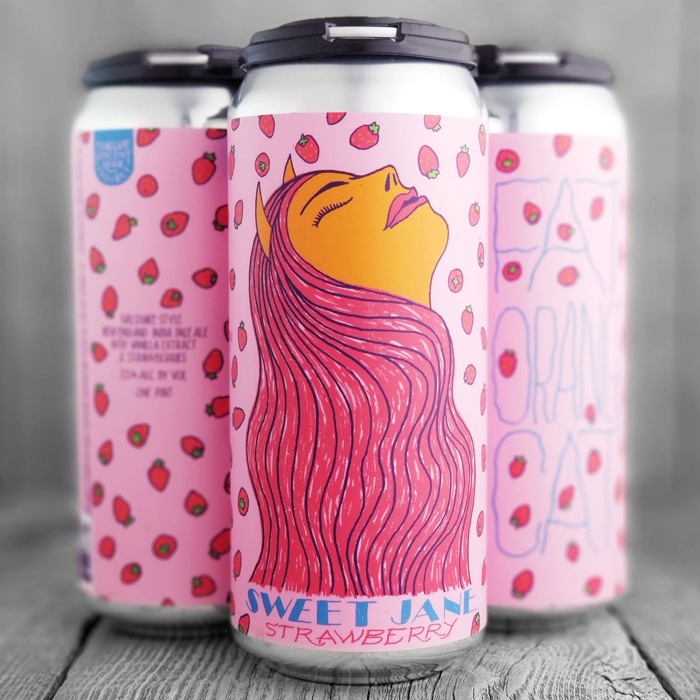 Fat Orange Cat Sweet Jane Strawberry