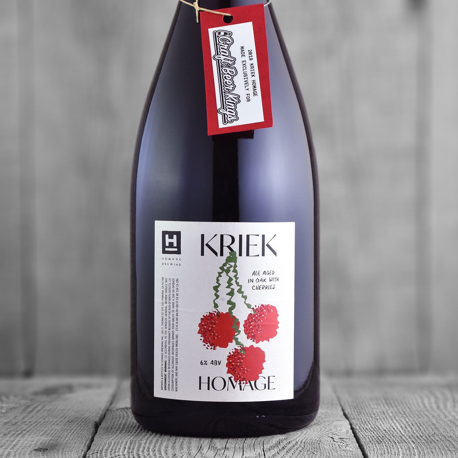 Homage / Craft Beer Kings - Kriek Homage Magnum ** LIMIT 1 **