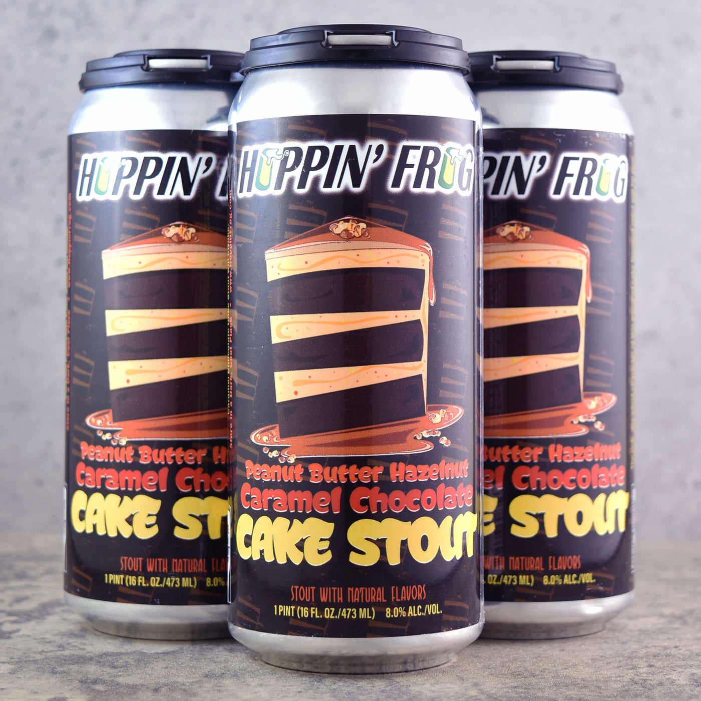 Hoppin' Frog Peanut Butter Hazelnut Caramel Chocolate Cake Stout