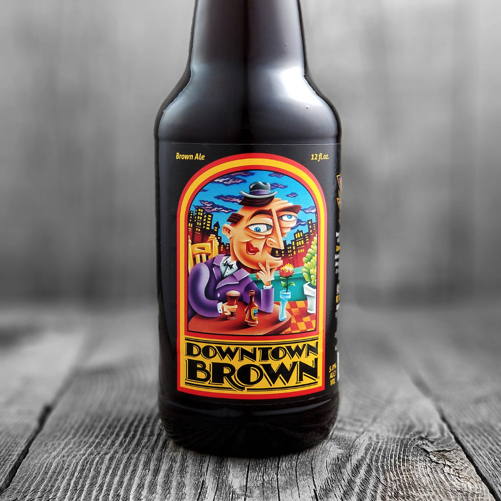 【1回使用】Pre Tents プレテント Lost Coast Brown Lost Coast Brewery DOWNTOWN BROWN beer label CA 12oz small label