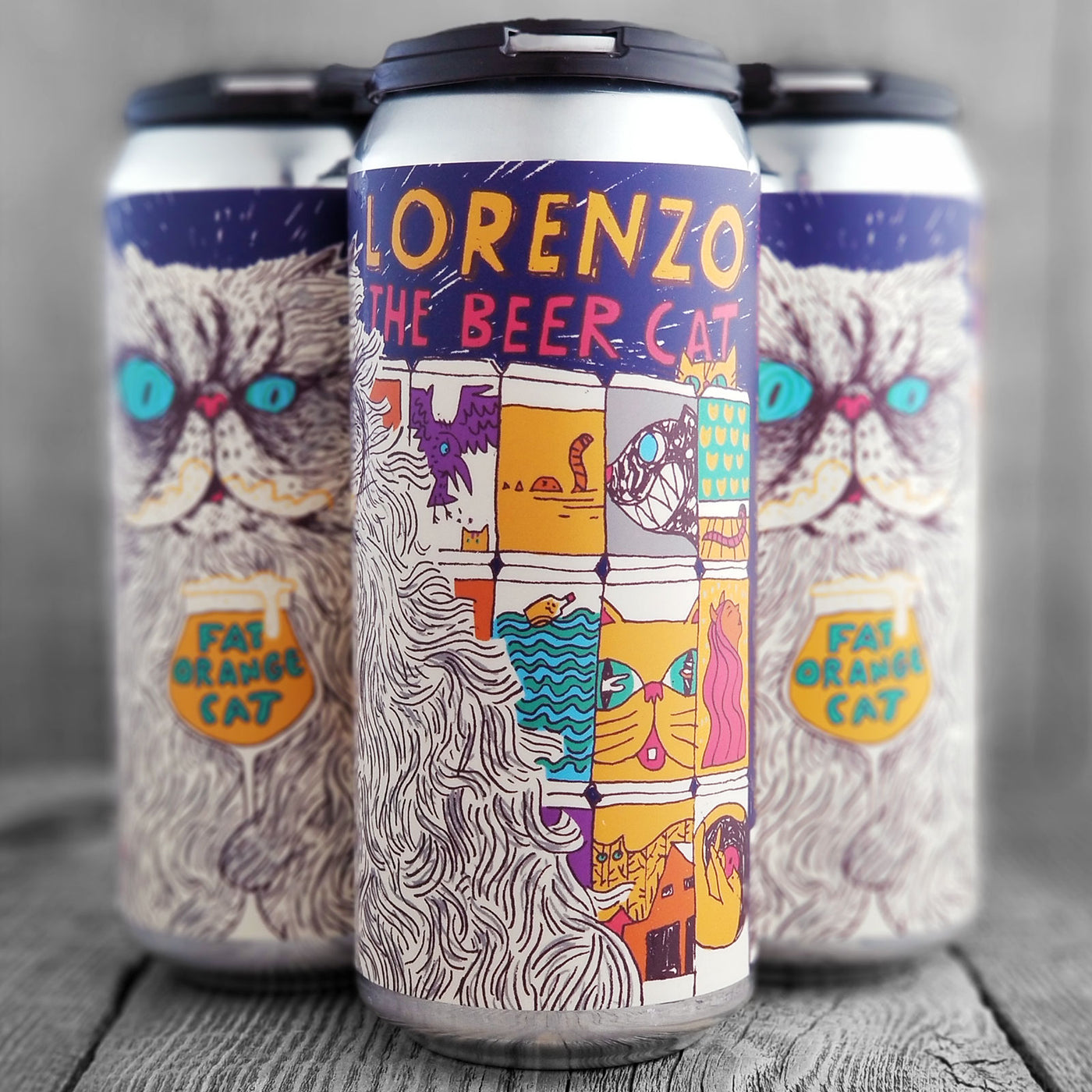 Fat Orange Cat Lorenzo The Beer Cat