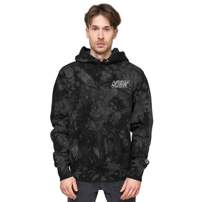 CBK - Unisex Champion tie-dye  Embroidered hoodie