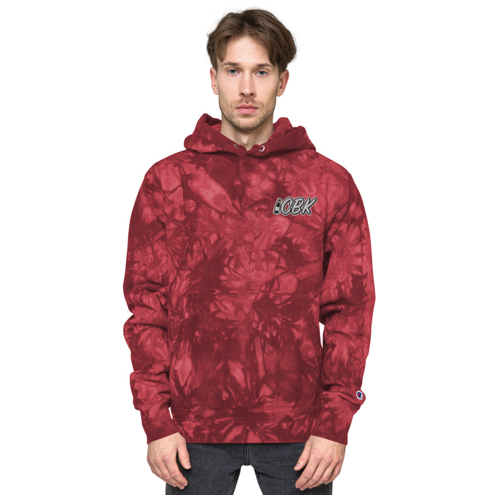CBK - Unisex Champion tie-dye  Embroidered hoodie