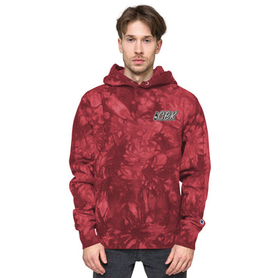 CBK - Unisex Champion tie-dye  Embroidered hoodie