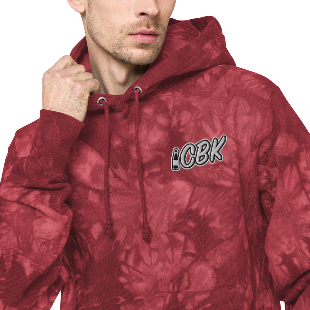 CBK - Unisex Champion tie-dye  Embroidered hoodie