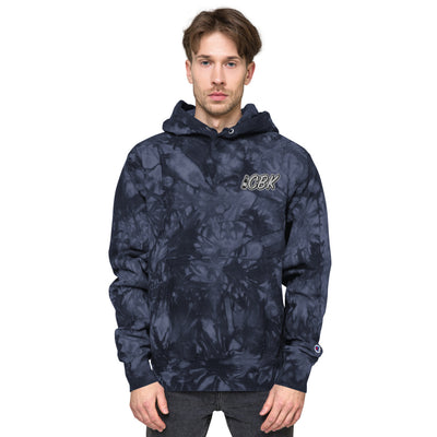 CBK - Unisex Champion tie-dye  Embroidered hoodie