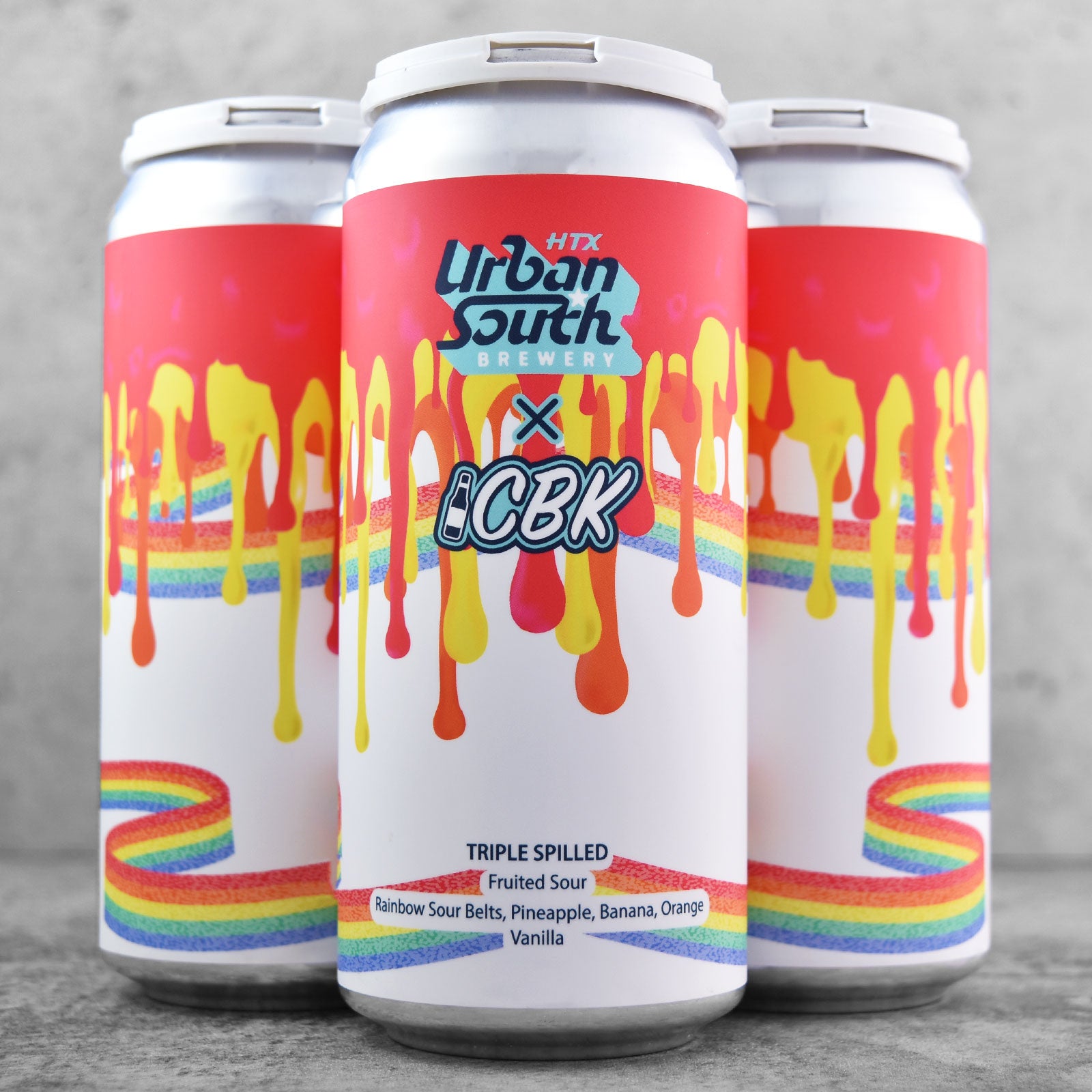 Urban South / CBK - Tipple Spilled - Rainbow Sour Belts, Pineapple, Banana, Orange, Vanilla
